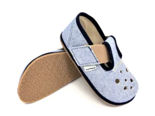 Pegres Hausschuhe/ Slippers BF03 Blue